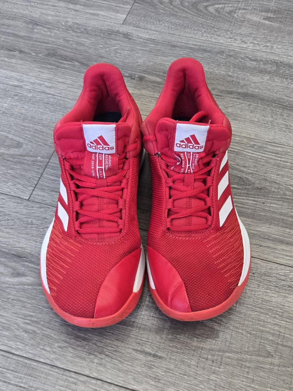 Adidas Pro Spark Low 2018 Basketball Shoes Red White Men's Size 12 AP9835